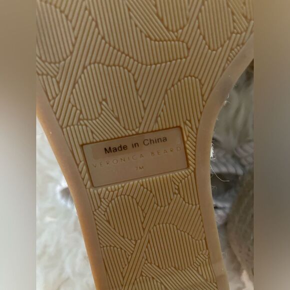 Veronica Beard Rilla Wedge Espadrille Ankle Strap Sandals White 7 - Picture 9 of 9